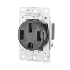 LEVITON - TOMA INCRUSTAR 50A 125/250V 279-S 3P/4H NEMA 14-50R