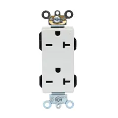 LEVITON - TOMA DOBLE DECORA 20A 250V 16462-W 2P3H 6-20R BLANCO