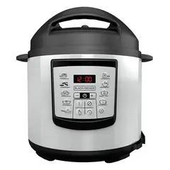 BLACK+DECKER - Olla Multifuncional Inteligente Digital de 6 Litros Gris