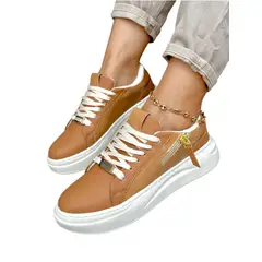 EVEGONZ - Zapatos Casuales de Mujer Calzado Café Cómodo