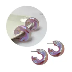 GENERICO - Aretes Candongas Acrílicas Tornasoladas