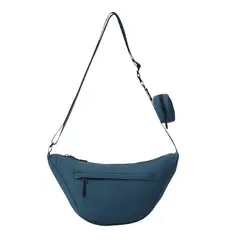 TOTTO - Bolso Manos Libres con Monedero Azul Petróleo Rowan S