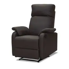 ELITE LIVING - SILLA RECLINABLE VELVET ESTATICA CHOCOLATE SINTETICO