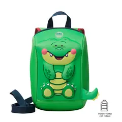 TOTTO - Morral Mochila Escolar de Cocodrilo Para Niño Kido