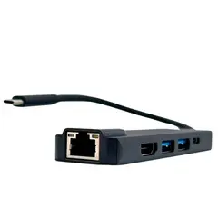 BESTCOM - Hub 5 en 1 USB-C a HDMI/2 USB 3.0/Ethernet RJ-45/USB-C