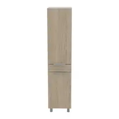 GENERICO - Mueble Alacena Melia Funcional Moderno Minimalista Blanco Rovere