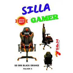 FALCON X - Silla Gamer SD 009 Black Orange