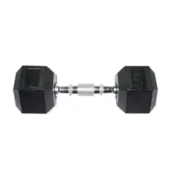 MOVIFIT - Mancuerna Hexagonal en Caucho 5 kg Antideslizante