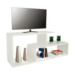 GENERICO - Mesa Tv - Mueble Para Televisor Moderna Funcional Color Blanco