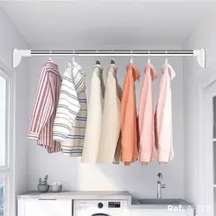 GENERICO - Tendedero Plegable Tubo Para Colgar Ropa Portatil 70 a 120cm