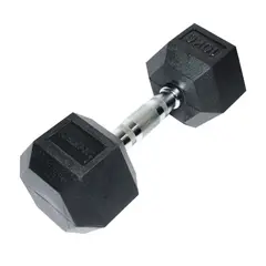 MOVIFIT - Mancuerna Hexagonal en Caucho 10 kg Antideslizante