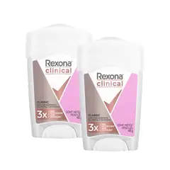 REXONA - Combo 2 Desodorantes Mujer Clinical Soft Solid
