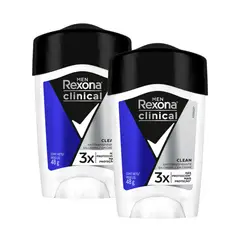 REXONA - Combo 2 Desodorantes Hombre Clinical Soft Solid