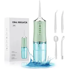 AMERICAN GENERICS - Irrigador Oral Limpieza Dental Profunda Recargable