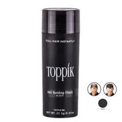 TOPPIK - Tarro Fibras Capilares Color Negro 27.5 gr "TOPPIK"