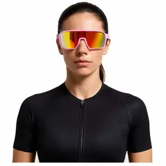 ADLER - Gafas de Ciclismo para Mujer con 2 Lentes Extras Incluidos