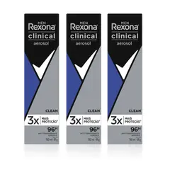 REXONA - Desodorante Clinical x3 en Aerosol