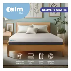 CALM - Colchón Lite Queen Ortopédico con Memory Foam