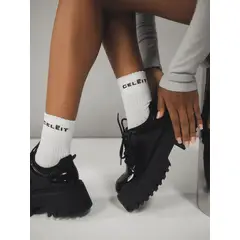CELEIT - CELĒIT SOCKS WHITE - 1 PAIR