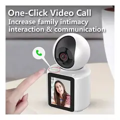 GENERICO - Cámara Ip Wifi 52 Bits Full Hd 1080p 180° Interna 360° Color Blanco