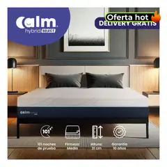 CALM - Colchón Hybrid Select Queen Ortopédico con Resortes Pocket
