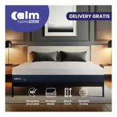 CALM - Colchón Hybrid Select Queen Ortopédico con Resortes Pocket