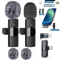 K9 - Micrófono de solapa inalámbrico para celular Tipo c Y Iphone