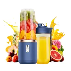 GENERICO - Licuadora Portatil Doble Vaso Para Jugos Y Batidos