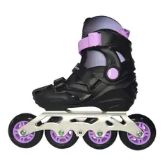 CANARIAM - Patines para Niños Romax Negro-Lila T29-32