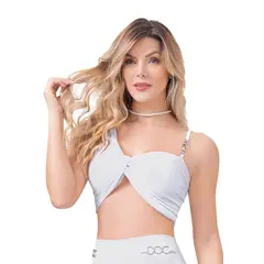 MARKETING PERSONAL - Crop Top Mujer Blanco Mp 33886