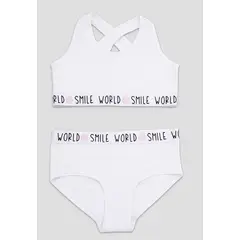 FORMAS INTIMAS - Conjunto Infantil Femenino Blanco Fi 106194