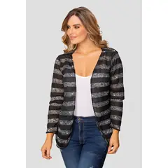 MARKETING PERSONAL - Cardigan Mujer Bicolor Mp 108298