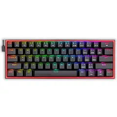 REDRAGON - TECLADO GAMER FIZZ PRO K616-RGB NEGRO SWITCH ROJO EN ESPAÑOL