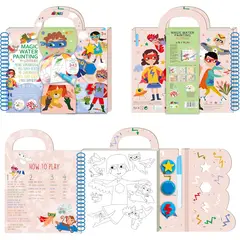 JUGANDO Y EDUCANDO - Libro Didáctico De Pintura Mágica Con Agua Para Niños