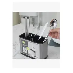 GENERICO - Escurridor De Cubiertos Utensilios Cocina Acero Inoxidable