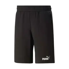 PUMA - Short Deportivo Marca Ess+2 Col Original Negro Hombre