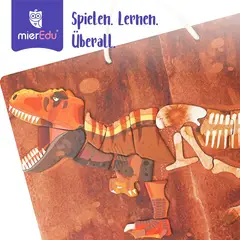 JUGANDO Y EDUCANDO - Juego Didáctico Pizarra Magnética Tiranosaurio Rex Niños