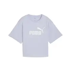 PUMA - Tshirt Camisa Marca Cropped W Original Gris Mujer