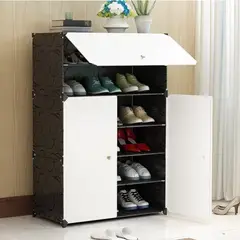 GENERICO - Zapatero Organizador Gabinete Moderno 18 Pares Con Puertas