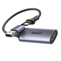 UGREEN - Capturadora de video 4K HDMI a USB-A/USB-C 40189