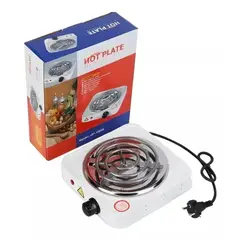 JX - Cocina Electrica 1 Puesto Hornilla Hot Plate Color Blanco