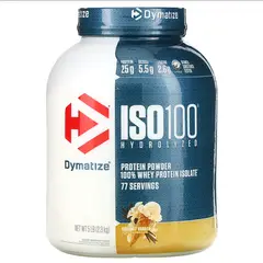 DYMATIZE - ISO100 Vainilla 100% Hidrolizada Premium Rápida Absorción 5LB