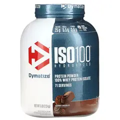 DYMATIZE - ISO100 Chocolate 100% Hidrolizada Premium Rápida Absorción 5LB