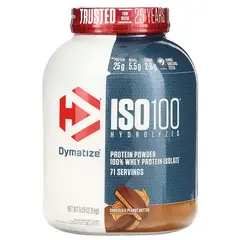 DYMATIZE - ISO100 Mantequilla Mani 100% Hidrolizada 5LB