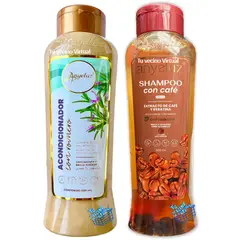 ANYELUZ - Shampo de Cafe y acondicionador de Romero