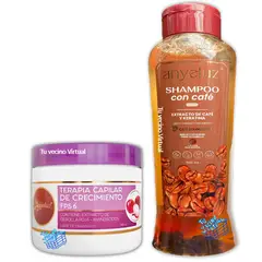 ANYELUZ - Shampo de Cafe y terapia Capilar de cebolla