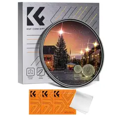 K&F CONCEPT - Filtro de estrella variable 72mm