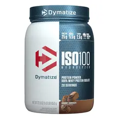 DYMATIZE - ISO100 Chocolate 100% Hidrolizada Premium Rápida Absorción 610g
