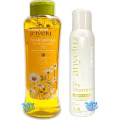 ANYELUZ - Shampoo Seco Y Shampoo de Manzanilla
