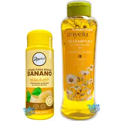 ANYELUZ - Shampoo de Manzanilla y Crema Para Peinar